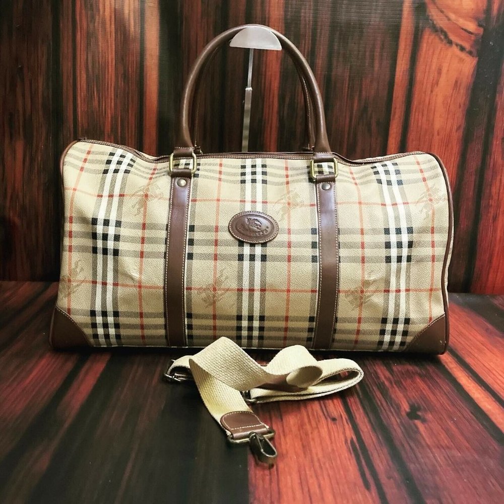 Burberry Vintage Nova Check Haymarket Duffel #2